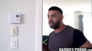 DaddiesPorno.com - Got caught in making porno punished with rough deepthroat
