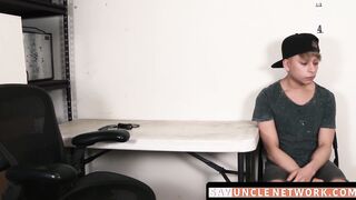 SayUncleNetwork.com - Twink suspect takes big black cock and raw fuck from guard