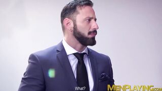 Sexy Robbie Rojo ass fucked hardcore by classy suit stallion