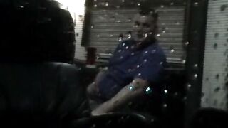Fat amateur with small cock sucked by mature black homo