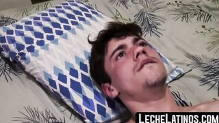Straight Latino man who enjoyed his first ever sexual encounter