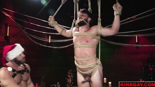 Santa Brogan spanks Heath Halos ass hard