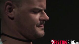 Cover man Derrick Hanson strokes his dick looking at the camera before his biggest or