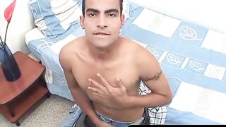 OTBXXX.com - Hernan enjoys stroking his rock hard dick until he bursts with warm cum