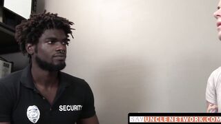 SayUncleNetwork.com - Security officer catches thief and delivers hardcore bareback f