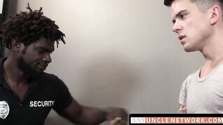 SayUncleNetwork.com - Security officer catches thief and delivers hardcore bareback f