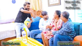 Indian Satuteli Young Beti With Uncle Chacha Aour BhaI Gangbang hardcore Sex