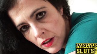 Cute UK milf roughly ass fucked in maledom paradise
