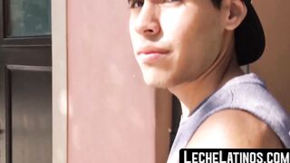LecheLatinos.com - Latino's wild pickup sex ends with a raw fuck and a jizz-covered f