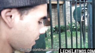 LecheLatinos.com - Latino's wild pickup sex ends with a raw fuck and a jizz-covered f