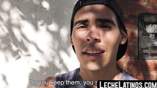 LecheLatinos.com - Latino's wild pickup sex ends with a raw fuck and a jizz-covered f
