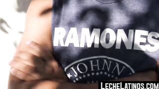 LecheLatinos.com - Latino's wild pickup sex ends with a raw fuck and a jizz-covered f