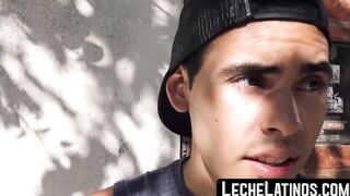 LecheLatinos.com - Latino's wild pickup sex ends with a raw fuck and a jizz-covered f