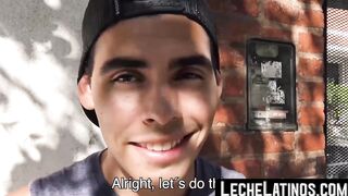 LecheLatinos.com - Latino's wild pickup sex ends with a raw fuck and a jizz-covered f