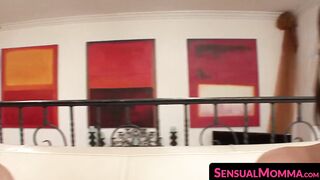 SensualMomma.com - Promiscuous lesbo stepfamily's vigorous pussy eating session