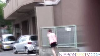 NipponSexTV.com - Japanese women spied on while pissing uncontrollably in public