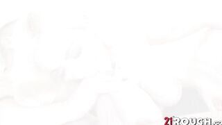 Rough21.com - Mary Rider's reverse cowgirl ride on a thick, inked cock
