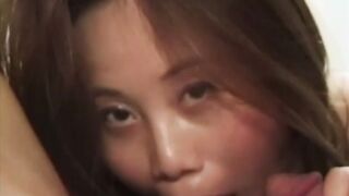 Classic Asian cutie stretched vigorously with two big dicks