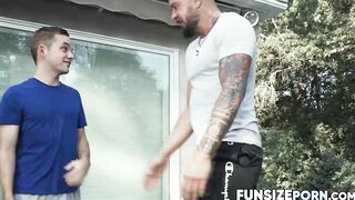 FunsizePorn.com - Hunk coach Dolf trying different sex positions with cute young Marc