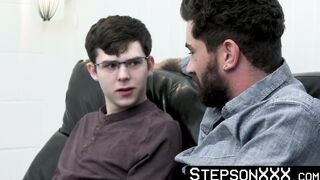 StepsonXXX.com - Inked step uncle Chris Damned explored Dakota Lovell asshole