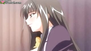 Busty hot girl gets creampie in tights