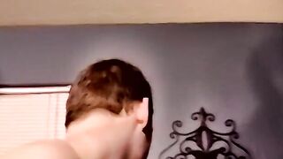 Twinks barebacking and cumming after blowjob and jerking off
