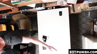 BoyPunish.com - Bareback banged thief's raw, intense fucking as punishment for his cr