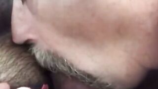 Truck Stop Cock Sucking with a Daddy Bear