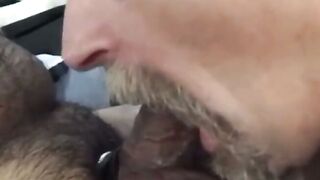 Truck Stop Cock Sucking with a Daddy Bear