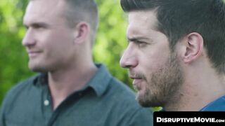 DisruptiveMovie.com - Muscular Daddy Ty Roderick pounded hard by sexy bear Isaac X in