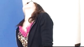 Cute Japanese pissing her undies and fills the cup