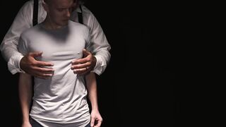 DisposedBoys.com - Sexy Serg Shepard shoots load while getting dildo fucked with dadd