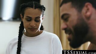 TSSexual.com - Inked beauty Eva Maxim moans while enjoying a hard cock ride