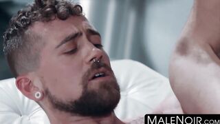MaleNoir.com - Hairy white man takes hung Remy Cruze's massive cock in brutal fuck
