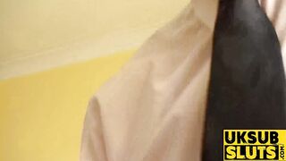 UKSubSluts.com - Blonde Jessica Jensen's submissive slut role with big cocks