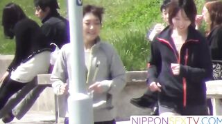 NipponSexTV.com - Athletic Asian teenagers change clothes in public view of voyeur ca