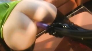 Gas masked submissive spanked and dominated over