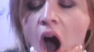 Latex dominatrix whips and drills Anna Mills juicy pussy