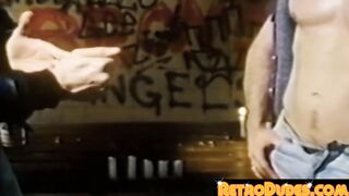 RetroDudes.com - Vintage homo takes turns sucking big hairy cocks