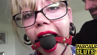 Lovely Madison Stuart bound for maledom dick insertion