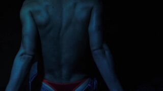 Hottie Miguel lays nude and passionately strokes his cock