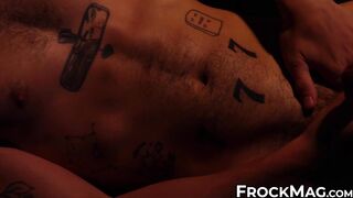 Hottie Miguel lays nude and passionately strokes his cock
