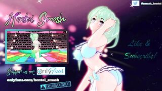 point of view fucking Yuuki Asuna, cumming into her mouth and cunt