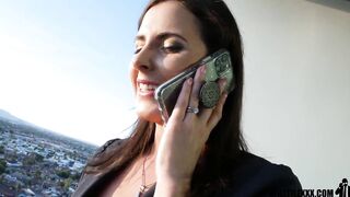 Hottie mom cucks husband by phone with huge penis stud