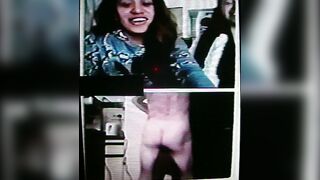 Squeels of delight as 2 asian girls adore my ass (+ sound )