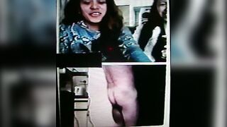 Squeels of delight as 2 asian girls adore my ass (+ sound )