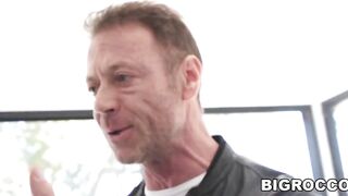 Freaky dark haired loves deep the penis into her asshole