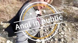 Anal at the river.