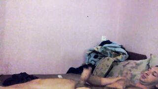 private butt fisting with a long toy
