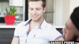 DaddiesPorno.com - Stepdad giving tips and training his son for a good fuck